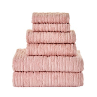 CloudSoft Cotton Luxury 6-Piece Towel Set, Blush