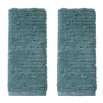 CloudSoft Cotton Luxury 2-Piece Hand Towel Set, Teal