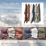 CloudSoft Cotton Luxury Bath Towel, Soft Plum