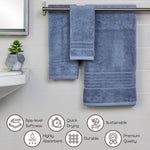 Classic SoftTouch 6-Piece Towel Set, Blue Denim