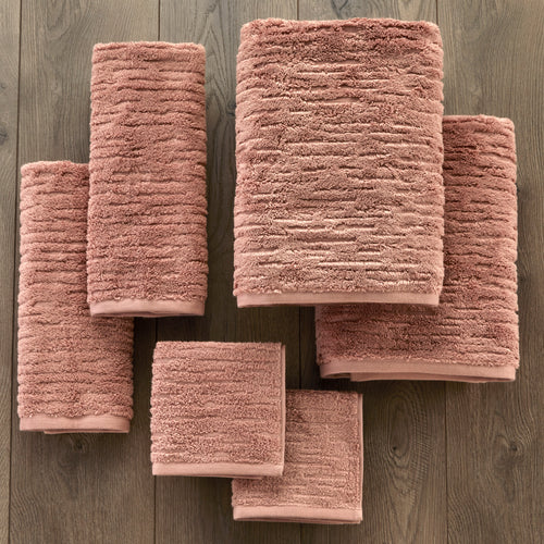 CloudSoft Cotton Luxury 6-Piece Towel Set, Clay