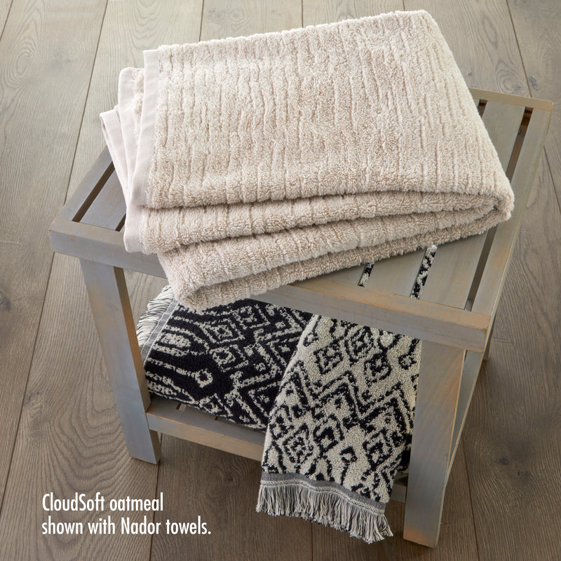 CloudSoft Cotton Luxury 6-Piece Towel Set, Oatmeal