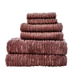 CloudSoft Cotton Luxury 6-Piece Towel Set, Soft Plum