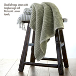 CloudSoft Cotton Luxury 2-Piece Hand Towel Set, Sage