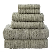 CloudSoft Cotton Luxury 6-Piece Towel Set, Sage