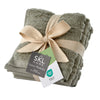 CloudSoft Cotton Luxury 4-Piece Washcloth Set, Sage