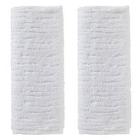 CloudSoft Cotton Luxury 2-Piece Hand Towel Set, White
