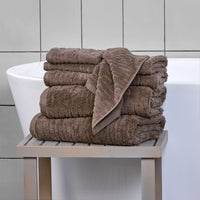 CloudSoft Cotton Luxury 4-Piece Washcloth Set, Mink