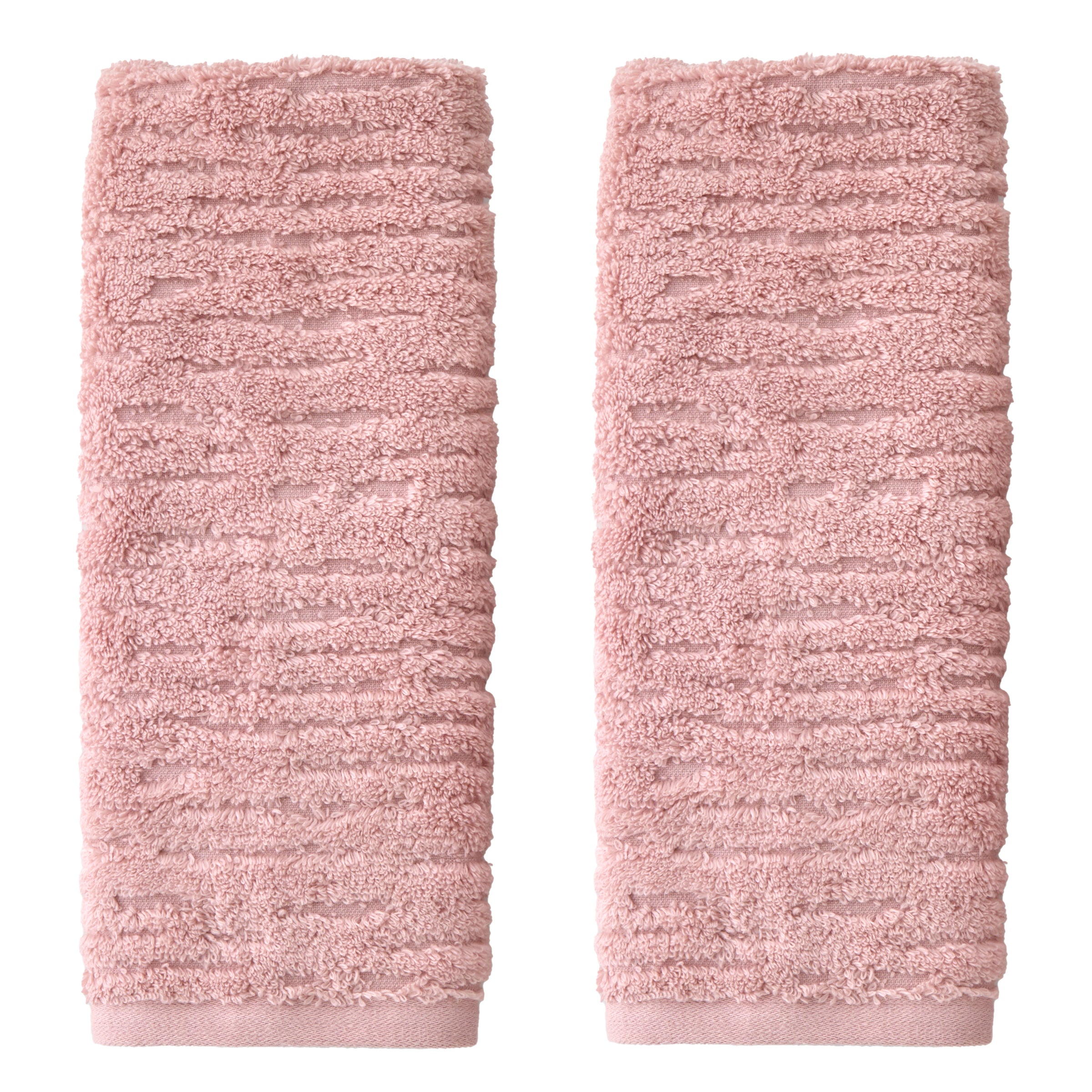 CloudSoft Cotton Luxury 2-Piece Hand Towel Set, Blush