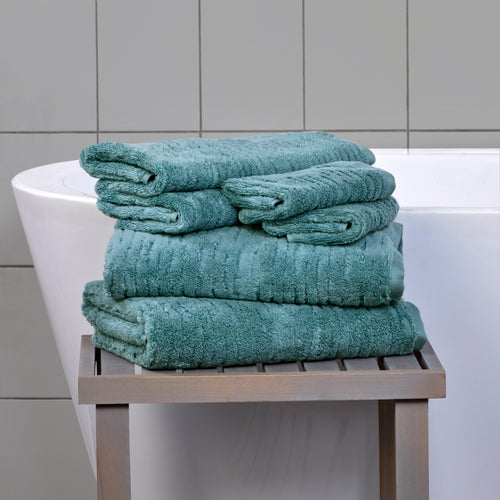 CloudSoft Cotton Luxury 2-Piece Hand Towel Set, Teal