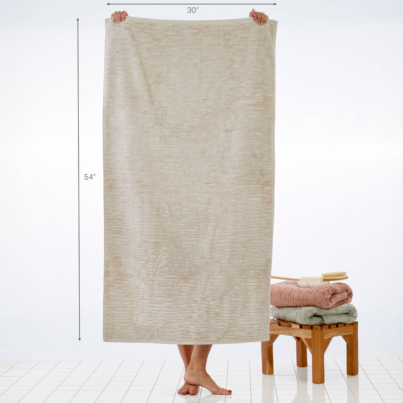 CloudSoft Cotton Luxury Bath Towel, Oatmeal
