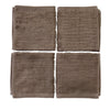 CloudSoft Cotton Luxury 4-Piece Washcloth Set, Mink