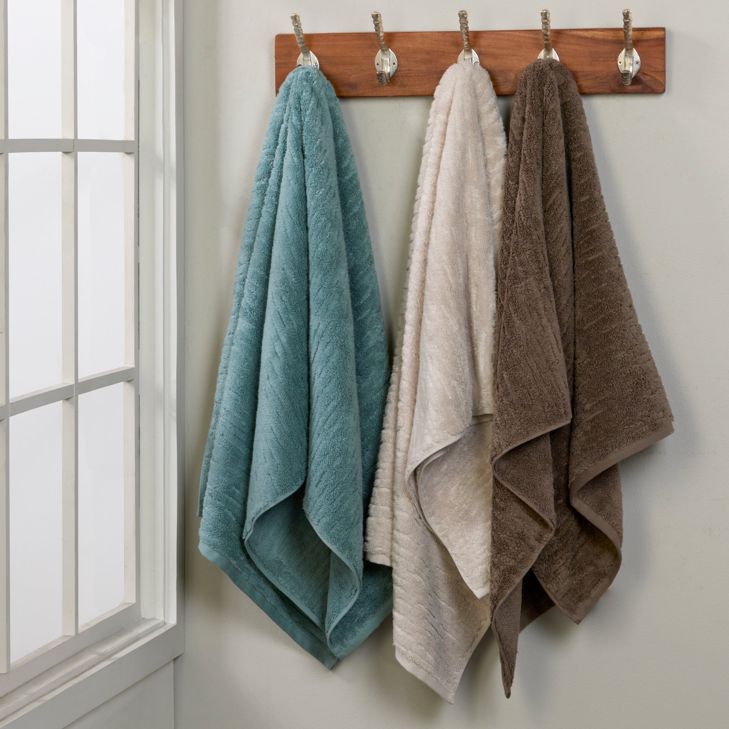 CloudSoft Cotton Luxury 6-Piece Towel Set, Teal