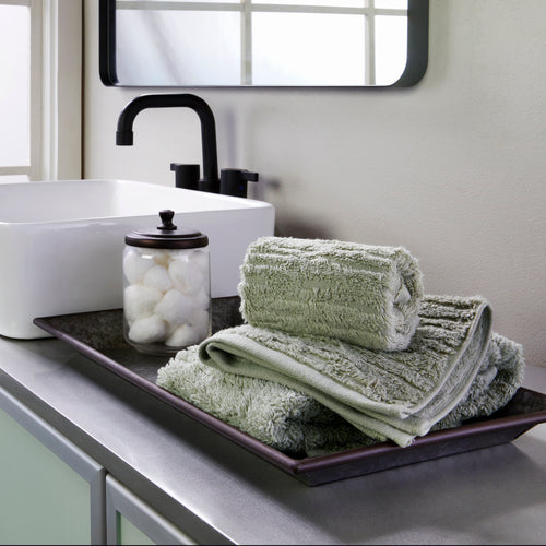 CloudSoft Cotton Luxury 4-Piece Washcloth Set, Sage