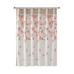 Coral Garden Floral Shower Curtain, Coral