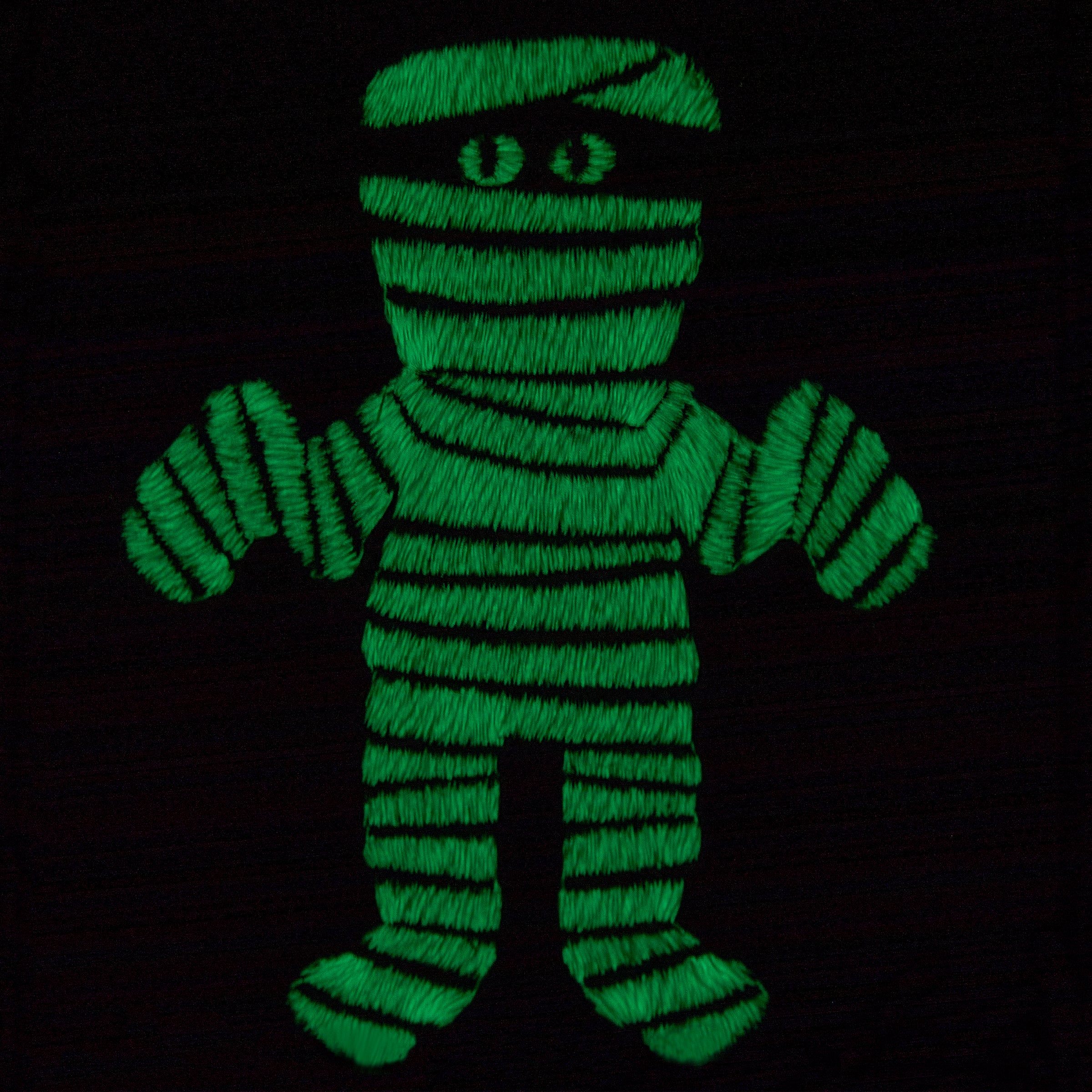 Creepin Real 2-Piece Glow-In-The-Dark Hand Towel Set, Black