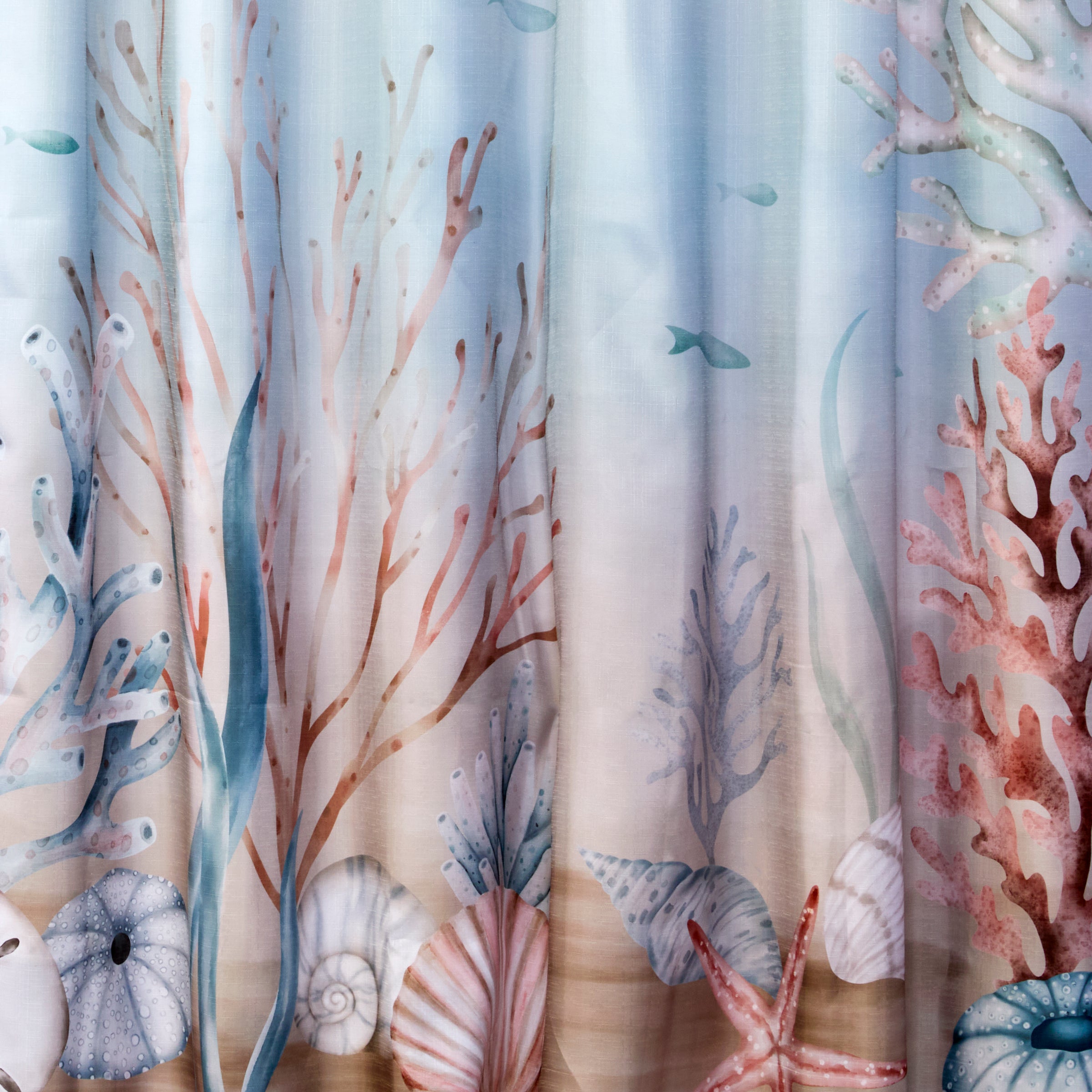 Curacao Fabric Shower Curtain, Multi