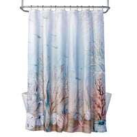 Curacao Fabric Shower Curtain, Multi