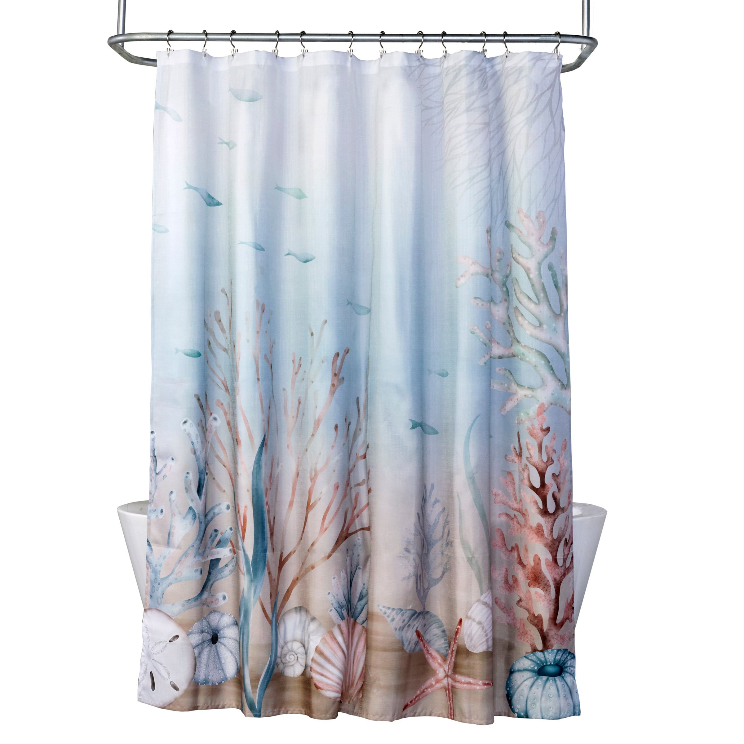 Curacao Fabric Shower Curtain, Multi