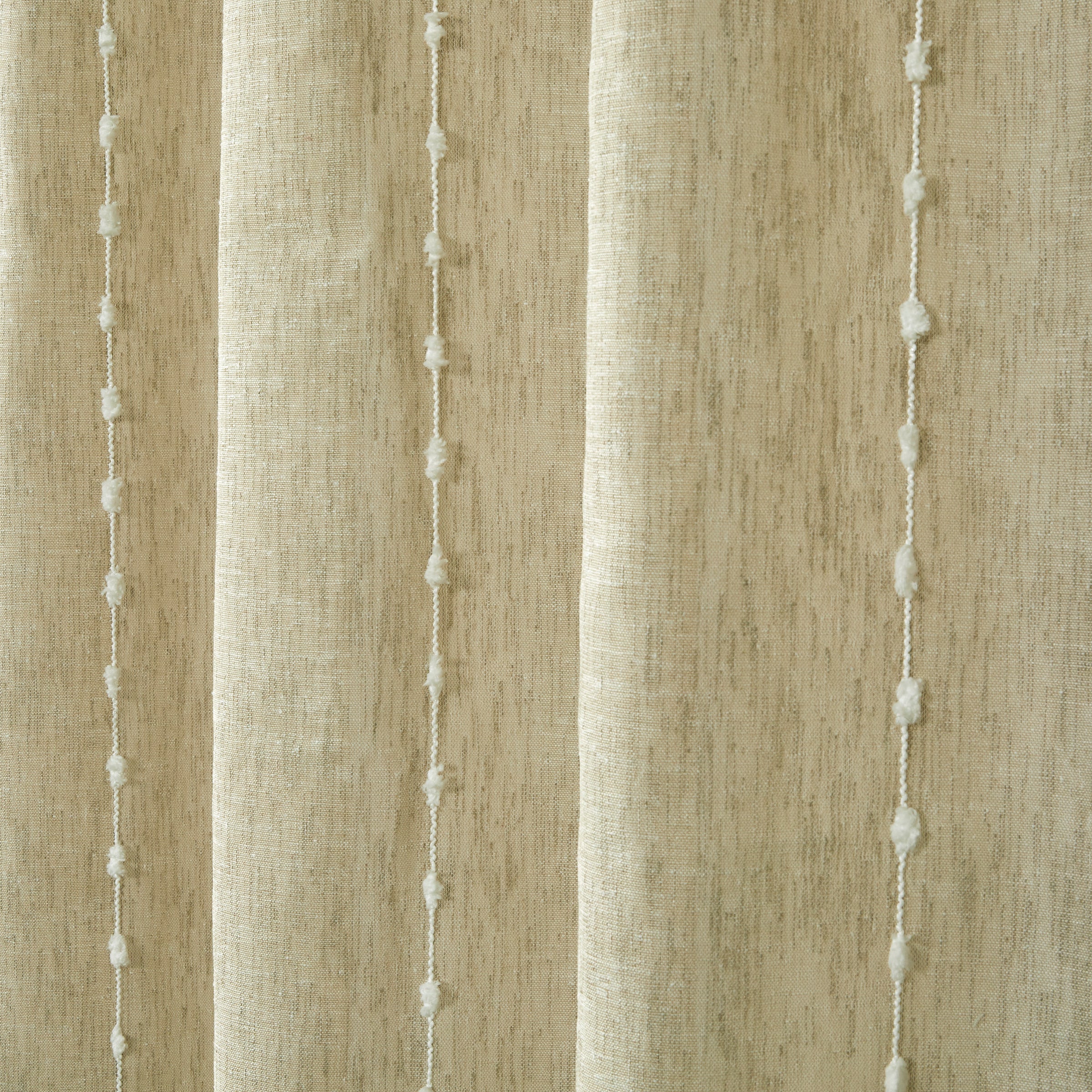 Davidson Stripe Fabric Shower Curtain, Natural