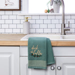 Deck The Halls 2-Piece Hand Towel Set, Sage