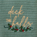 Deck The Halls 2-Piece Hand Towel Set, Sage