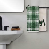 Buffalo Plaid/Deer Spruce 2-Piece Hand Towel Set, Spruce