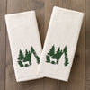 Deer Spruce 2-Piece Hand Towel Set, Natural