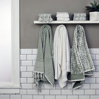 Longborough Turkish Cotton Bath Towel, Sage