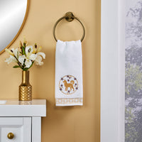 Vern Yip by SKL Home, Zodiac Dog 2-Piece Hand Towel Set, White