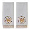 Vern Yip by SKL Home, Zodiac Dog 2-Piece Hand Towel Set, White