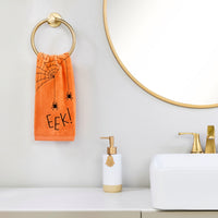 Eek 2-Piece Hand Towel Set, Orange)