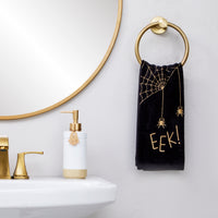 Eek 2-Piece Hand Towel Set, Black