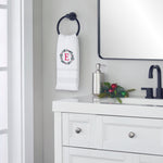 Wreath Monogram “E" 2-Piece Hand Towel Set, White