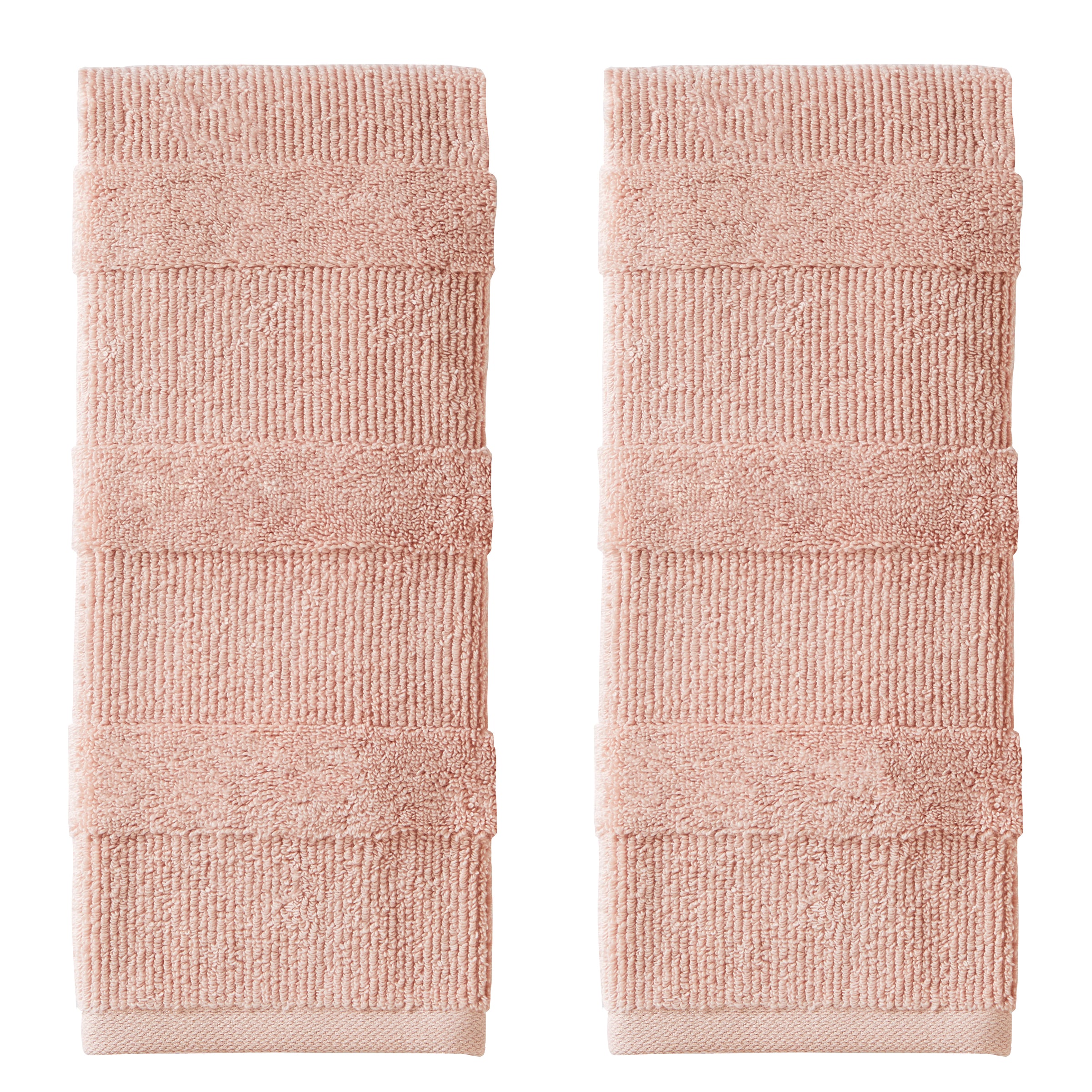 Efrie 2-Piece Turkish Cotton Hand Towel Set, Blush