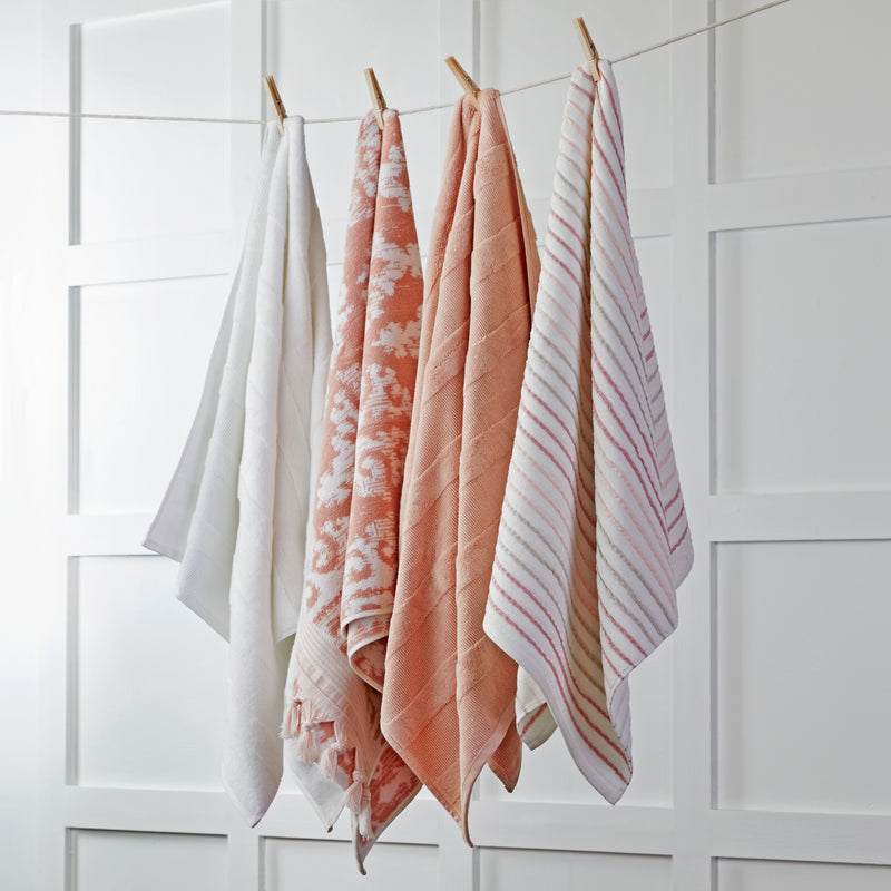 Efrie Turkish Cotton Bath Towel, Blush