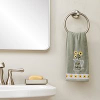 Enjoy 2-Piece Hand Towel Set, Gray