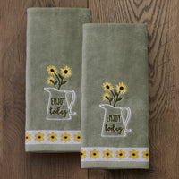 Enjoy 2-Piece Hand Towel Set, Gray