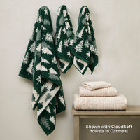 Evergreen Trees Bath Towel, Evergreen