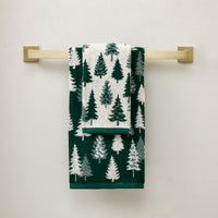 Evergreen Trees Bath Towel, Evergreen