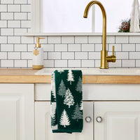 Evergreen Trees 2-Piece Hand Towel Set, Evergreen