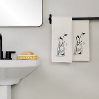 Fall Jar 2-Piece Hand Towel Set, Natural