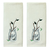 Fall Jar 2-Piece Hand Towel Set, Natural