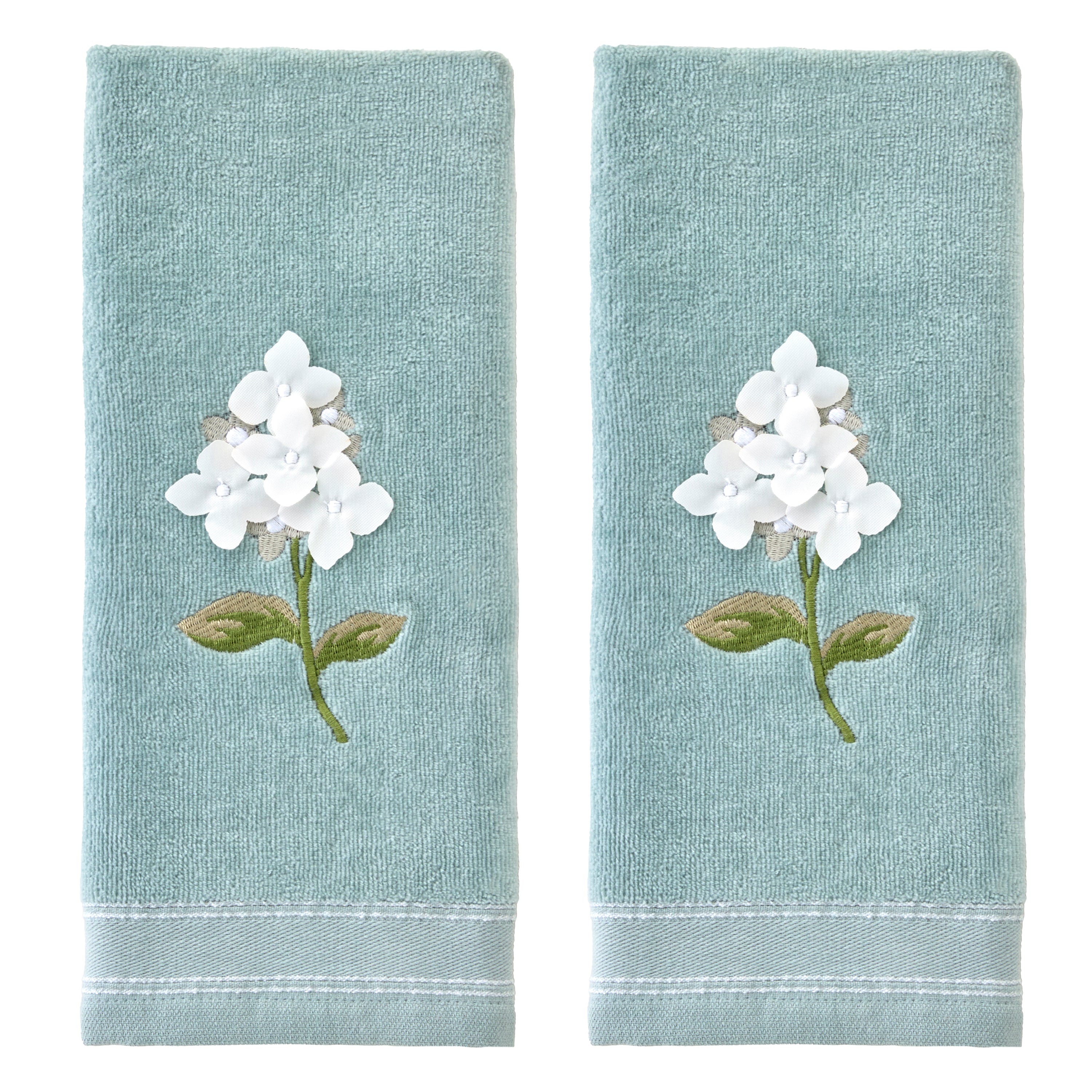 Farm Hydrangea 2-Piece Hand Towel Set, Seafoam – SKL Home