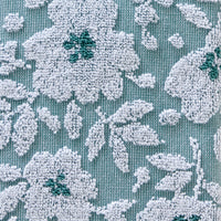 Floral Jacquard 2-Piece Hand Towel Set, Moss Green