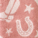 Flowers In Boot 2-Piece Hand Towel Set, Natural/Blush