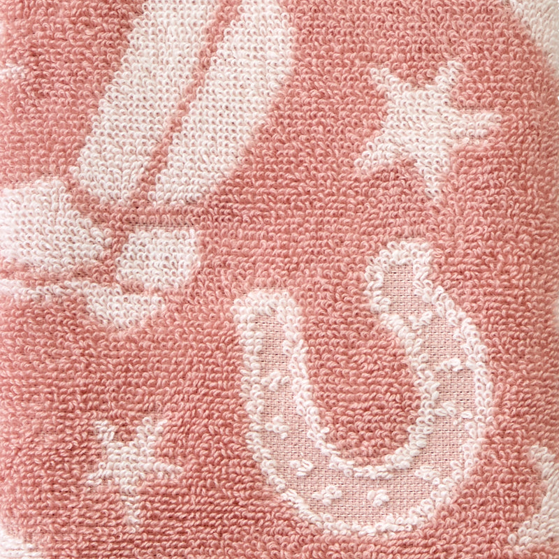 Flowers In Boot 2-Piece Hand Towel Set, Natural/Blush