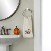 Football Bonfires Hoodies Pumpkins 2-Piece Hand Towel Set, Natural