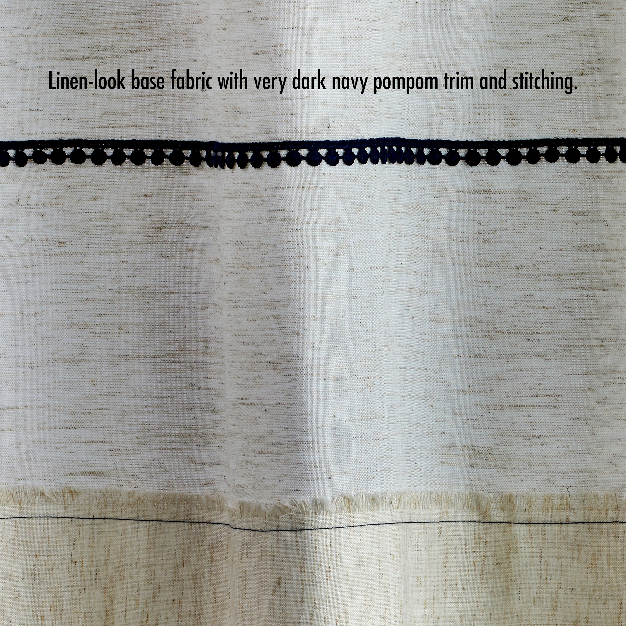 Frayser Fabric Shower Curtain, Linen