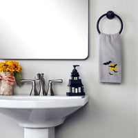 Full Moon Flight 2-Piece Hand Towel Set, Gray